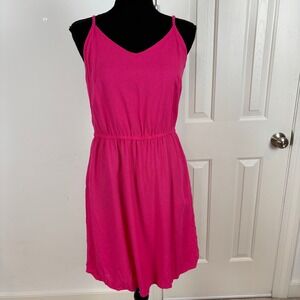 Vero Moda Womens Sleeveless Dress Pink Short Mini Casual Linen Sundress Sz S NWT